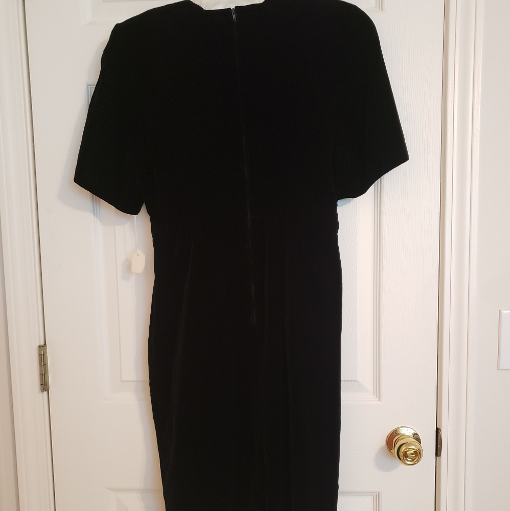Vintage Velvet & Sequin Formal Dress - 80s, 90s, Glamorous, Classic - Picture 2 of 4